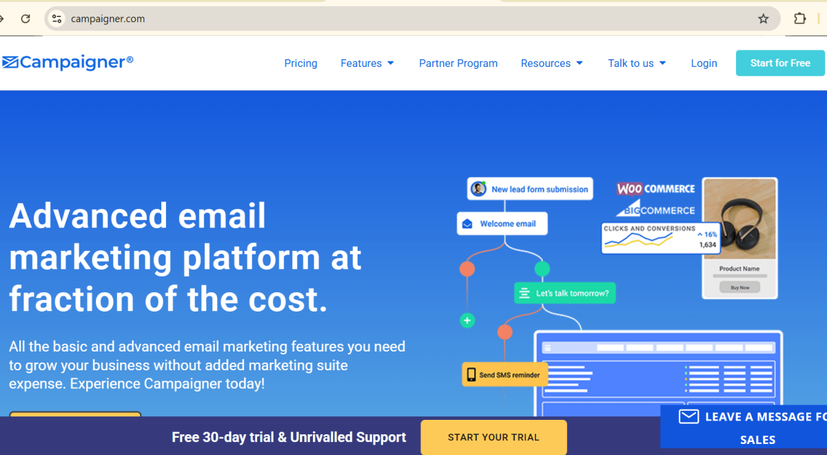 Campaigner Email Marketing Review and Pricing in 2026